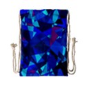 Blue broken glass Drawstring Bag (Small) View1