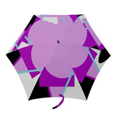 Purple Geometric Design Mini Folding Umbrellas by Valentinaart