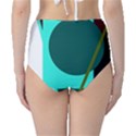 Geometric abstract design High-Waist Bikini Bottoms View2