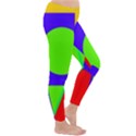 Colorful geometric design Winter Leggings  View3