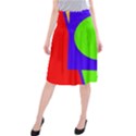 Colorful geometric design Midi Beach Skirt View1