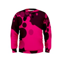 Pink Dots Kids  Sweatshirt by Valentinaart
