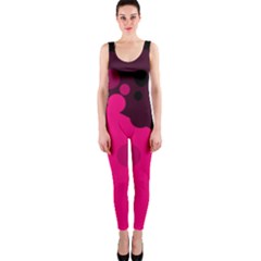 Pink Dots Onepiece Catsuit by Valentinaart