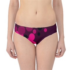 Pink Dots Hipster Bikini Bottoms by Valentinaart