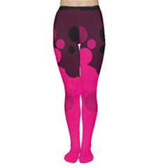 Pink Dots Women s Tights by Valentinaart