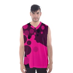 Pink Dots Men s Basketball Tank Top by Valentinaart