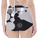 Gray decorative dots High-Waisted Bikini Bottoms View2