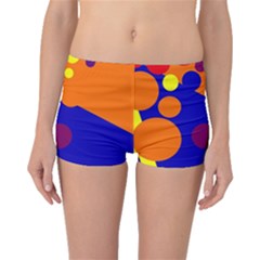 Blue And Orange Dots Boyleg Bikini Bottoms by Valentinaart