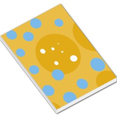 Blue And Yellow Moon Large Memo Pads by Valentinaart