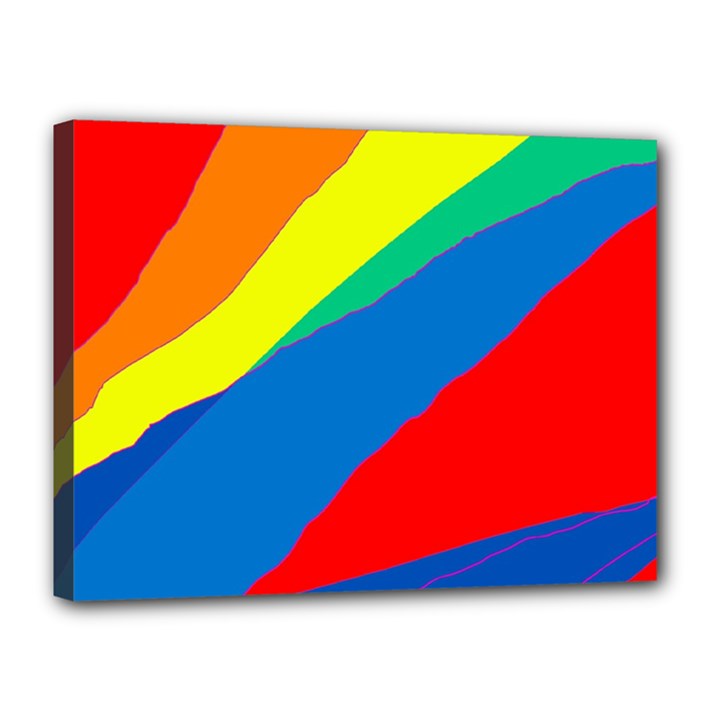 Colorful abstract design Canvas 16  x 12 