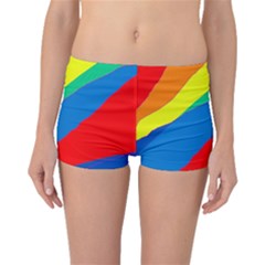 Colorful Abstract Design Boyleg Bikini Bottoms by Valentinaart