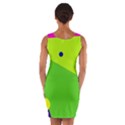 Colorful abstract design Wrap Front Bodycon Dress View2