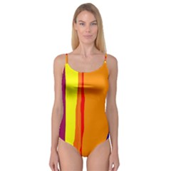 Hot Colorful Lines Camisole Leotard  by Valentinaart