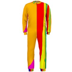 Colorful Lines Onepiece Jumpsuit (men)  by Valentinaart