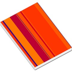 Orange Lines Large Memo Pads by Valentinaart