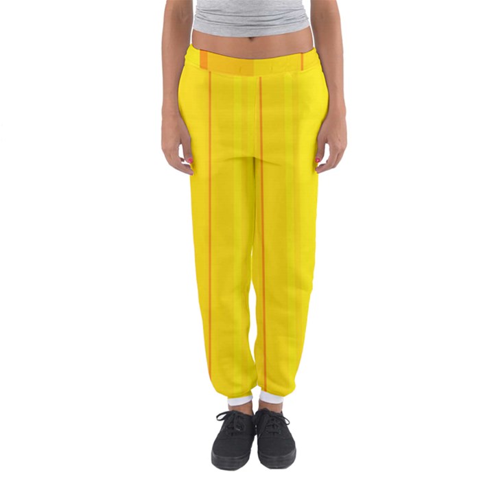 Yellow lines Women s Jogger Sweatpants