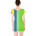Colorful lines Short Sleeve Bodycon Dress View2