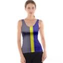 Blue and yellow lines Tank Top View1