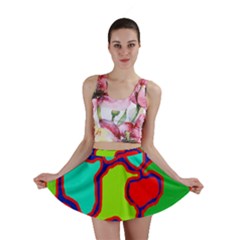 Colorful Abstract Design Mini Skirt by Valentinaart