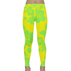 Bright Hawaiian Yoga Leggings  by AlohaStore