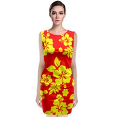 Hawaiian Sunshine Classic Sleeveless Midi Dress