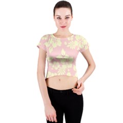 Pastel Hawaiian Crew Neck Crop Top by AlohaStore