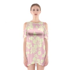 Pastel Hawaiian Cutout Shoulder Dress by AlohaStore