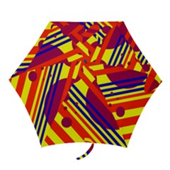 Hot Circles And Lines Mini Folding Umbrellas by Valentinaart