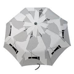 Gray Hart Folding Umbrellas by Valentinaart