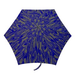 Plue Decorative Pattern  Mini Folding Umbrellas by Valentinaart