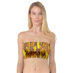 Yellow Pattern Bandeau Top by Valentinaart