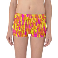 Pink And Yellow Pattern Boyleg Bikini Bottoms by Valentinaart