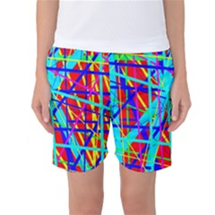 Colorful Pattern Women s Basketball Shorts by Valentinaart