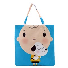 Snoopy Grocery Tote Bag by Mjdaluz