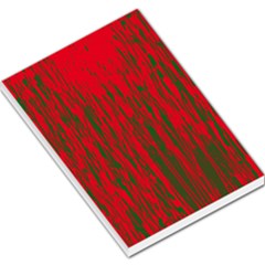 Red And Green Pattern Large Memo Pads