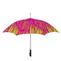 Pink and yellow pattern Straight Umbrellas View3