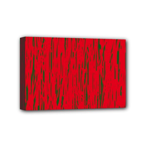 Decorative red pattern Mini Canvas 6  x 4 