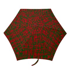 Green And Red Pattern Mini Folding Umbrellas by Valentinaart