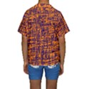 Orange and blue pattern Kid s Short Sleeve Swimwear View2