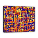 Orange, blue and yellow pattern Deluxe Canvas 20  x 16   View1