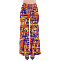 Orange, Blue And Yellow Pattern Pants by Valentinaart