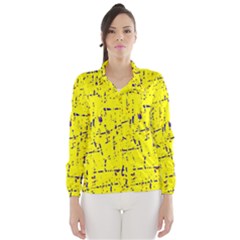 Yellow Summer Pattern Wind Breaker (women) by Valentinaart