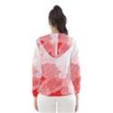 Red pattern Hooded Wind Breaker (Women) View2