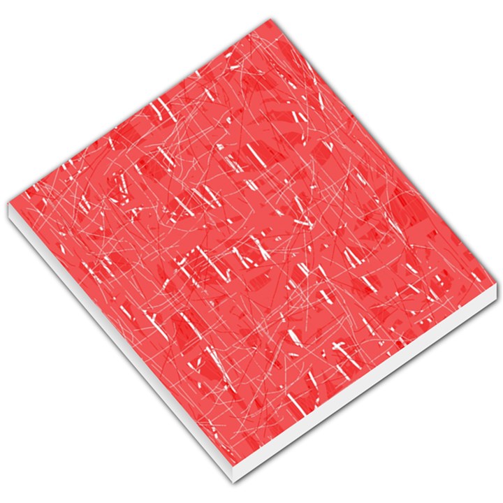Red pattern Small Memo Pads