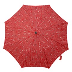 Red Pattern Hook Handle Umbrellas (large)