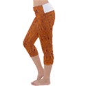 Orange pattern Capri Yoga Leggings View2