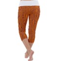 Orange pattern Capri Yoga Leggings View4
