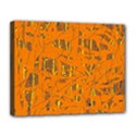 Orange pattern Canvas 14  x 11  View1