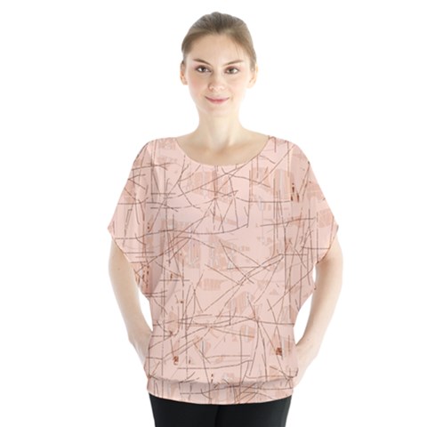 Elegant Patterns Batwing Chiffon Blouse by Valentinaart