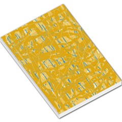 Yellow Pattern Large Memo Pads by Valentinaart